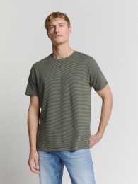 NoExcessT-ShirtCrewneckStripesDarkSteel3XL