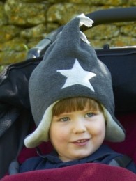 BuggySnuggleKindermutsCharcoal-SilverStarS