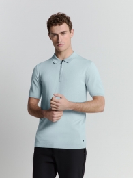 NoExcessPulloverShortSleevePoloZipSolidIceXL