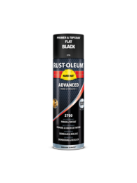 Rust-OleumHardHatAdvancedSpuitbusMat-RAL9005Gitzwart-05L