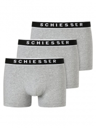 Schiesser-95-5-Shorts-3pack-lichtgrijs