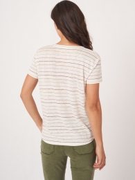 LinnenT-shirtmetglinsterendestrepen
