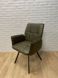 EetkamerstoelMaddiemicrovezelgroen