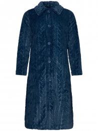 Duurzamefleecebadjasmarineblauw