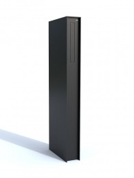 eSafeAlboFenix536staandedesignbrievenbusaluminium-zwart