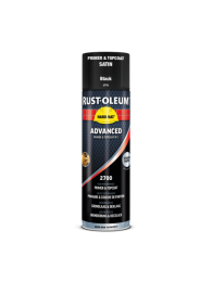 Rust-OleumHardHatAdvancedSpuitbusZijdeglans-RAL9005Gitzwart-05L