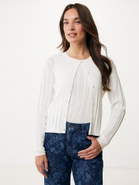 PeonyAjourCardiganOffWhite