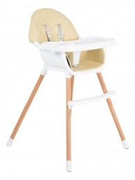 CangarooGelatoBeige2-in-1HoutenKinderstoel