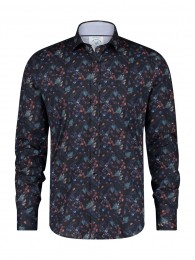 AFishNamedFredOverhemdForestAnimalsNavy4XL