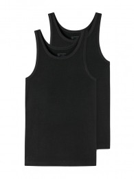 Schiesser-95-5-Shirt00-2-pack-zwartMaatL