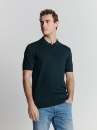 NoExcessPulloverShortSleevePoloZipSolidNight2XL
