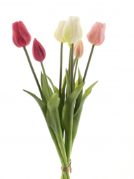 PSOClassictulipbundleSallyx7pinkcreamcombo47cmkunstbloem-Novanature