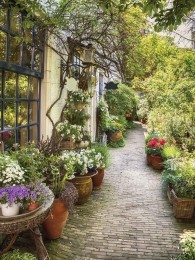 Floweralley50x70cmTuinschilderij-Customizeit