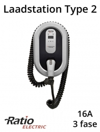 EVHomeBoxPlustype23fase16ACoiledlaadkabelKWhmeter