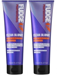 FudgeCleanBlondeVioletToningShampooDuopack2x250mlVOORDEELPAKKET