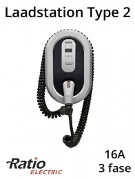 EVHomeBoxPlustype23fase16ACoiledlaadkabelKWhmeter