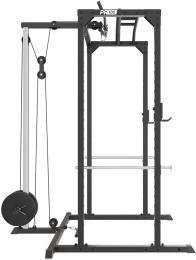 VirtuFitPR100PowerRackmetLatAttachment-SquatRack-InclusiefPulleyStation-Krachtstation
