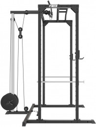 VirtuFitPR100PowerRackmetLatAttachment-SquatRack-InclusiefPulleyStation-Krachtstation