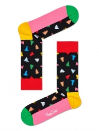 HappySocksTreesandTreesSokkenZwartRoodGeel