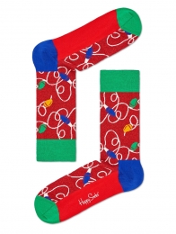 HappySocksHolidayLightsChristmasSokkenRoodGroen
