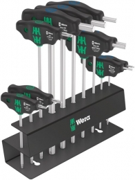 Wera0500417400110-deligeBicycleSet6T-GreepSchroevendraaiersetInMetalenRek