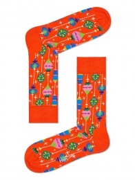 HappySocksBaubleChristmasSokkenOranjeMaat36-40