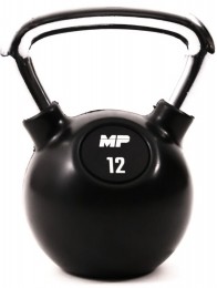 MusclePowerRubberenKettlebell-Zwart-12kg