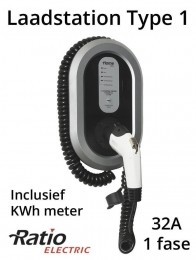 EVLaadstationtype132AlaadkabelspiraalKWhmeter