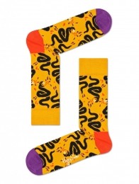 HappySocksSnakeSokkenGeel