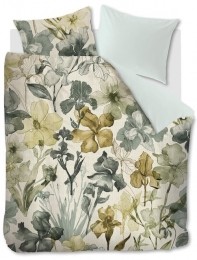 BeddinghouseDekbedovertrekIrisFieldGreyGreen
