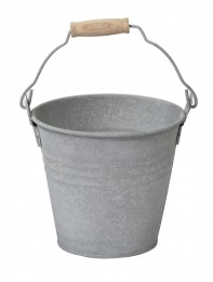 ZincOldLookBucket2LitresD16H14cmbloempot-Mcollections