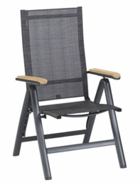 MemphisVerstelbareTuinstoelAntraciettuinmeubelExotan-Exotan