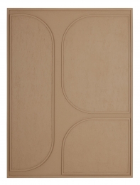 MUSTLivingWanddecoratieLorcanSchors102x76cm-Bruin
