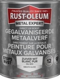 Rust-OleumGegalvaniseerdeMetaalverf-RAL9010Zuiverwit-075L