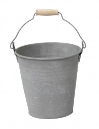ZincOldLookBucket3LitresD18H18cmbloempot-Mcollections