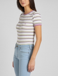 LeeDamesStripeTeeshirt-MaatS-GemengdeKleuren