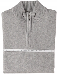 FellowsUnitedPulloverPremiumHalfZipJerseyKnitGreyMelL