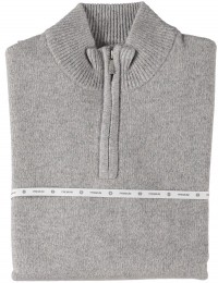 FellowsUnitedPulloverPremiumHalfZipJerseyKnitGreyMel2XL