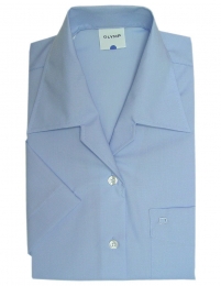 OLYMPTendenzDamesOverhemdblauwMotief