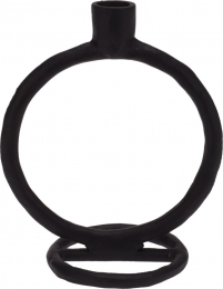 CandleHolder19cmZwart-Nampook