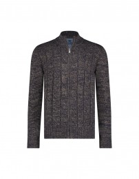 FellowsUnitedVestRoughCableFrontAndBrown3XL