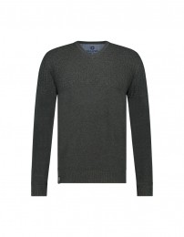 FellowsUnitedPulloverV-neckStructureKnitDarkGreen3XL