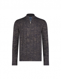 FellowsUnitedVestRoughCableFrontAndBrown3XL