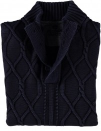 FellowsUnitedFellowsUnitedPulloverButtonsOverdyeNavyM