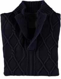 FellowsUnitedFellowsUnitedPulloverButtonsOverdyeNavyM