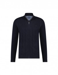 FellowsUnitedVestRoughCableFrontAndNavy3XL