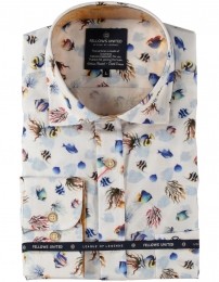 FellowsUnitedKorteMouwOverhemdUnderseaMulticolor2XL