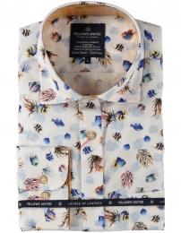 FellowsUnitedKorteMouwOverhemdUnderseaMulticolor2XL