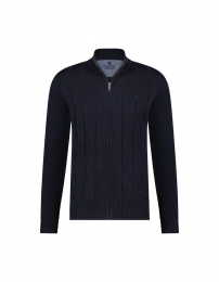 FellowsUnitedVestRoughCableFrontAndNavy3XL