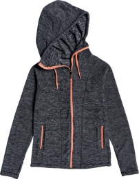 RoxyElectFeelinDamesThermoshirt-CharcoalHeather-MaatS